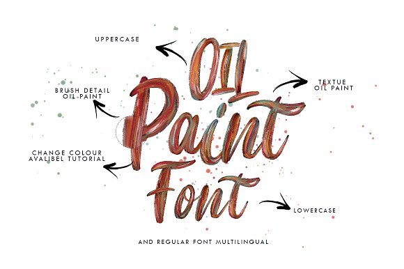 Flow Oil Paint SVG &amp; Regular 2141817