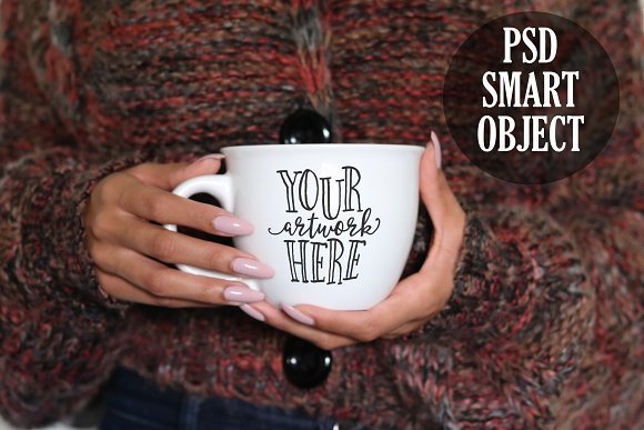 Cherry Noir Feminine Mug Mockup 2163146