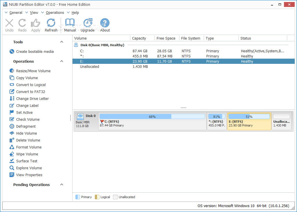 NIUBI Partition Editor Pro / Technician 9.7.3 instal the last version for windows