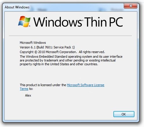 Windows 7 Sp1 Thin PC (x86) January 2018 Pre-Activated