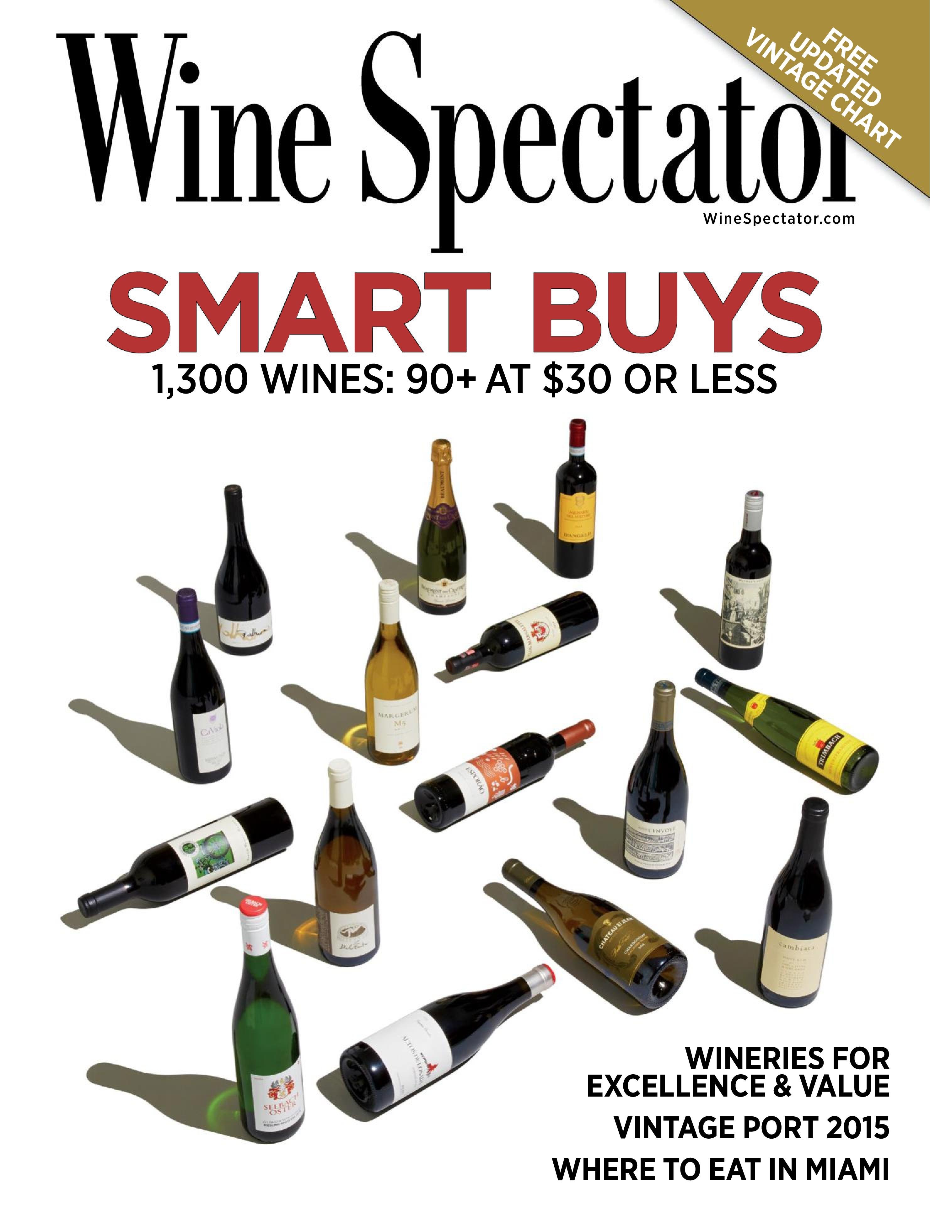 Wine Spectator Vintage Chart 2015
