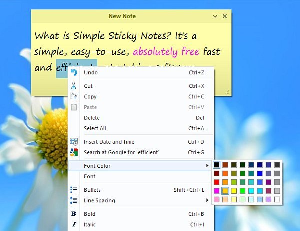 simple sticky notes for pc