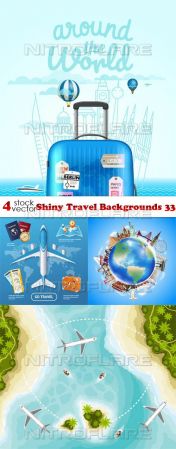 Vectors - Shiny Travel Backgrounds 33