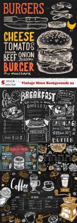 Vectors - Vintage Menu Backgrounds 24