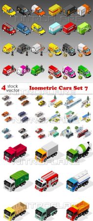 Vectors - Isometric Cars Set 7