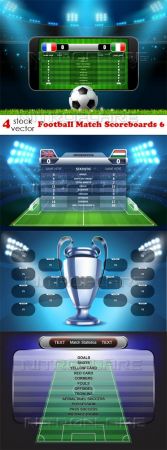 Vectors - Football Match Scoreboards 6