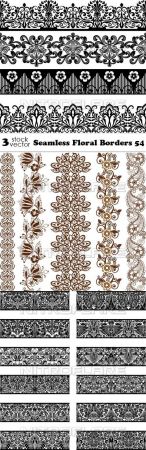 Vectors - Seamless Floral Borders 54
