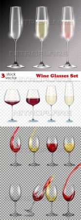 Vectors - Wine Glasses Set