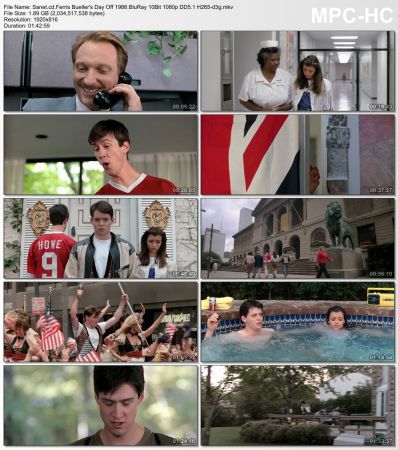 Ferris Buellers Day Off 1986 BluRay 10Bit 1080p DD5.1 H265-d3g