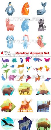 Vectors - Creative Animals Set