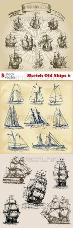 Vectors - Sketch Old Ships 6