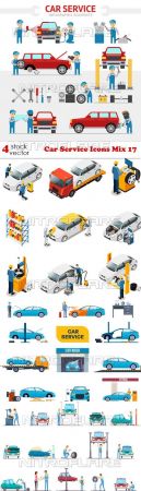 Vectors - Car Service Icons Mix 17