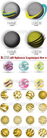 Vectors - 3D Spheres Logotypes Set 2