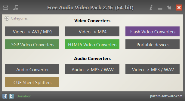 Pazera Audio Video Pack 2.16 (x86/x64) Multilingual