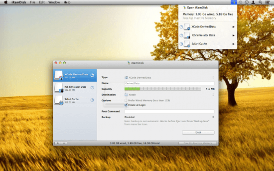 iRamDisk 3.6.8 macOS