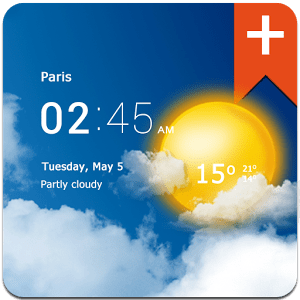 Transparent clock weather Pro v1.25.02 Paid