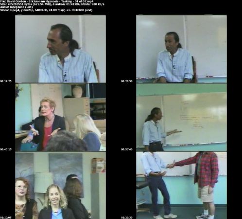 Ericksonian Hypnosis - Tasking With David Gordon: How To Get People To Change