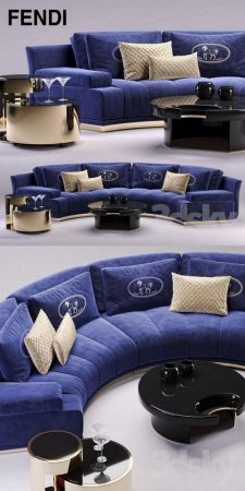 Fendi Artu Round Sectional Sofa