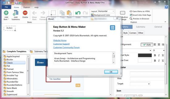 Blumentals Easy Button &amp; Menu Maker 5.2.0.36 Portable