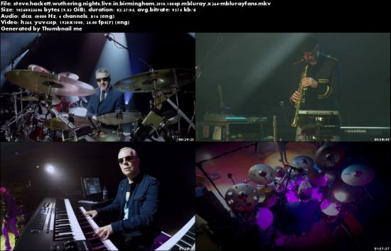 Steve Hackett - Wuthering Nights: Live in Birmingham (2018) BDRip 1080p