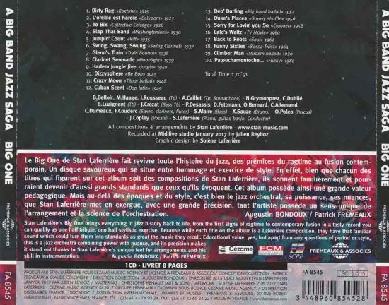 Big One - A Big Band Jazz Saga (2017) back cover