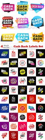 Vectors - Cash Back Labels Set