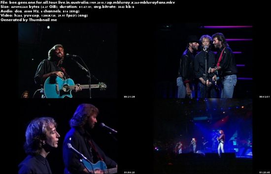 The Bee Gees - One For All Tour: Live in Australia 1989 (2018) BDRip 720p