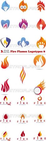 Vectors - Fire Flames Logotypes 8