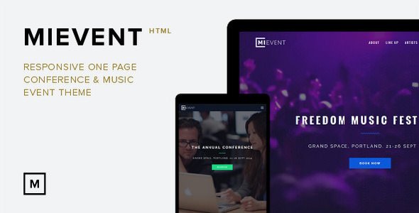 ThemeForest - MiEvent v1.0 - Responsive Parallax Event &amp; Music Theme