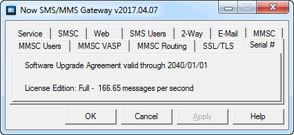 NowSMS &amp; MMS Gateway v2017.04.07