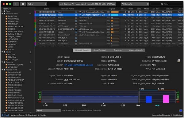 WiFi Explorer Pro 1.5 macOS