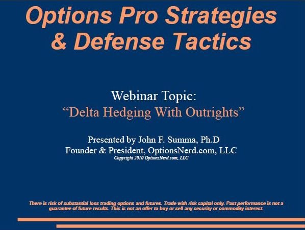 John Summa - Options Pro Strategies &amp; Defense Tactics