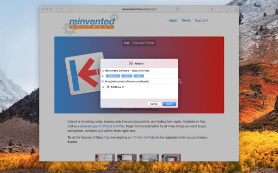 Keep It 1.3.1 macOS