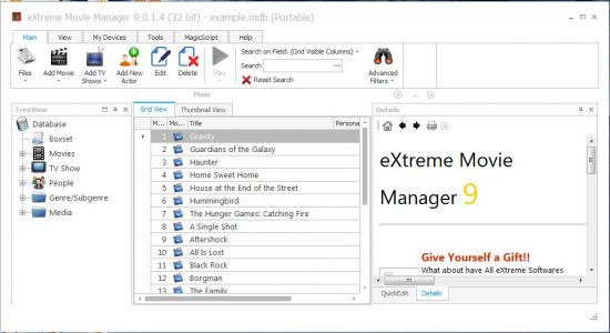 Extreme Movie Manager 9.0.1.4 Portable