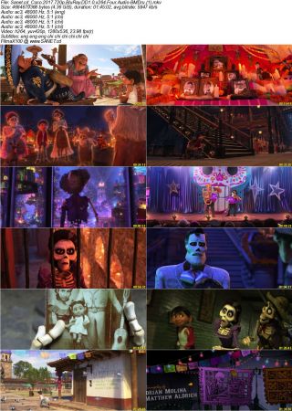 Coco 2017 720p BluRay DD1.0 x264 Four Audio-BMDru