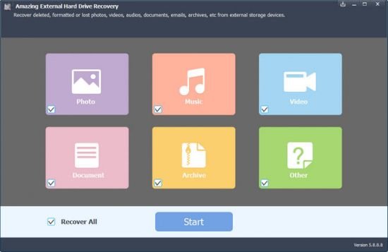 Amazing External Hard Drive Recovery 8.8.8.9