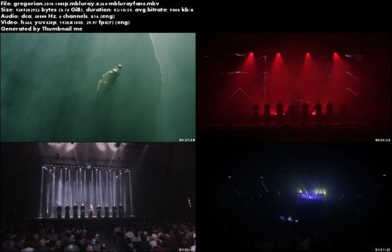 Gregorian Live Masters Of Chant Final Chapter Tour (2018) BDRip 1080p