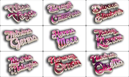 10 Text Styles &amp; effects for Photoshop #39