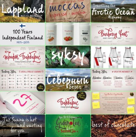 Fonts Family ALS SyysScript &amp; Barberry