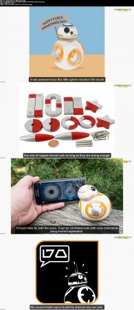 DIY Bluetooth Phone Controlled BB-8 Droid with Arduino