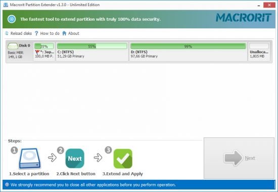 Macrorit Partition Extender Pro 2.3.0 download the last version for ios