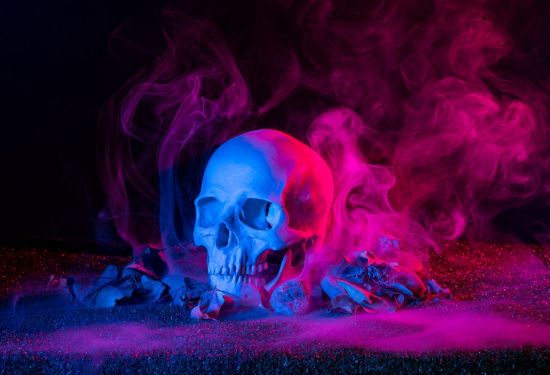 Spooky Halloween Photoshoot - Skull, Smoke and Sony Camera Death