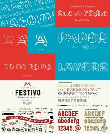 44 Fonts MarkPro &amp; Clip, Ahmet Altun Festivo Lc