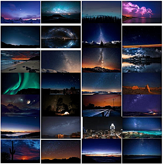 4K Night Sky Wallpaper