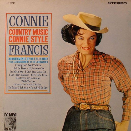 Connie Francis - Country Music Connie Style - 1962 (MONO), WavPack LP 32/192