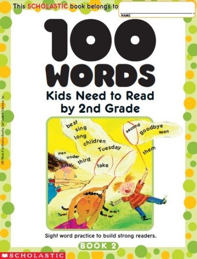100 Words Kids Need to Read by 2st Grade