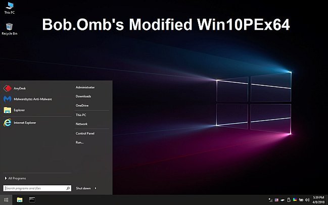 Bob.Omb's Modified Win10PEx64 v2.5