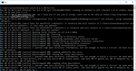 Tor (Expert Bundle) 0.3.2.10