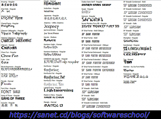 57 Foreign Look Fonts Japanese