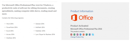 Microsoft office professional plus 2016 VLSC (x64/x86)